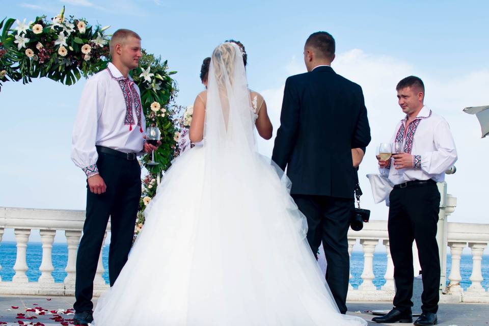 Boda en terraza