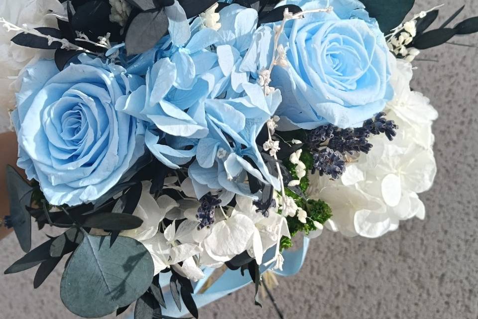 Ramo de novia preservado