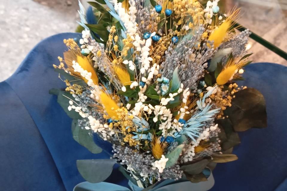 Ramo de novia preservado