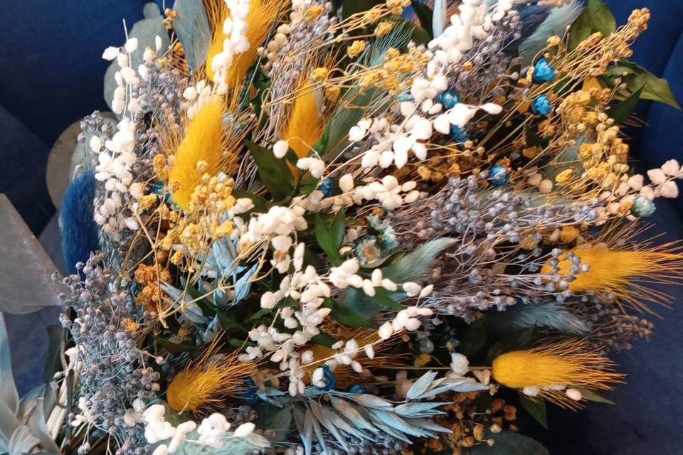 Ramo de novia preservado