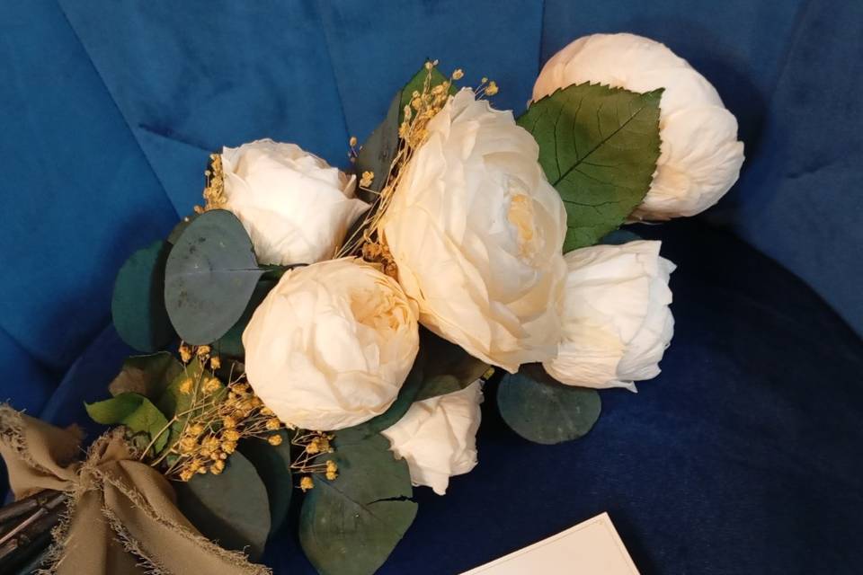 Ramo de novia preservado