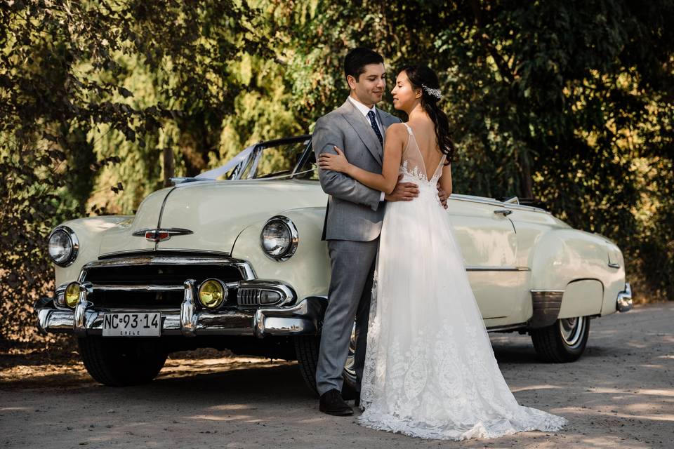 Pareja en su boda