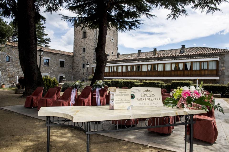 Ceremonia en el exterior