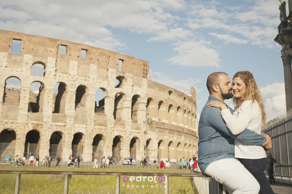 Preboda en Roma. Coliseum