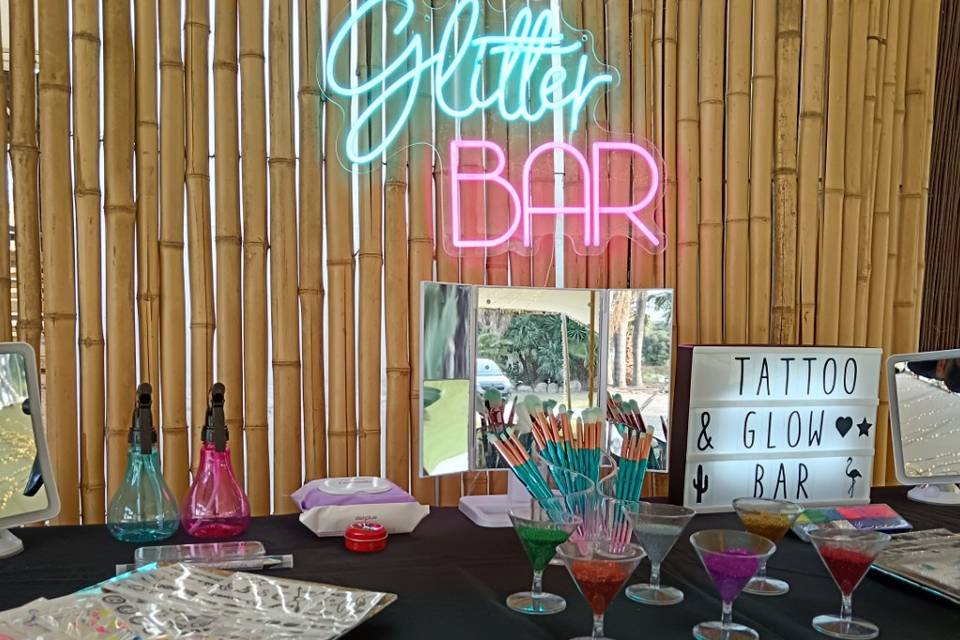 Glitter bar autoservicio