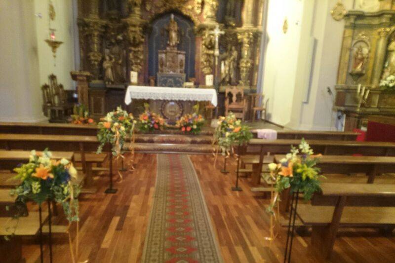 Flores para la iglesia