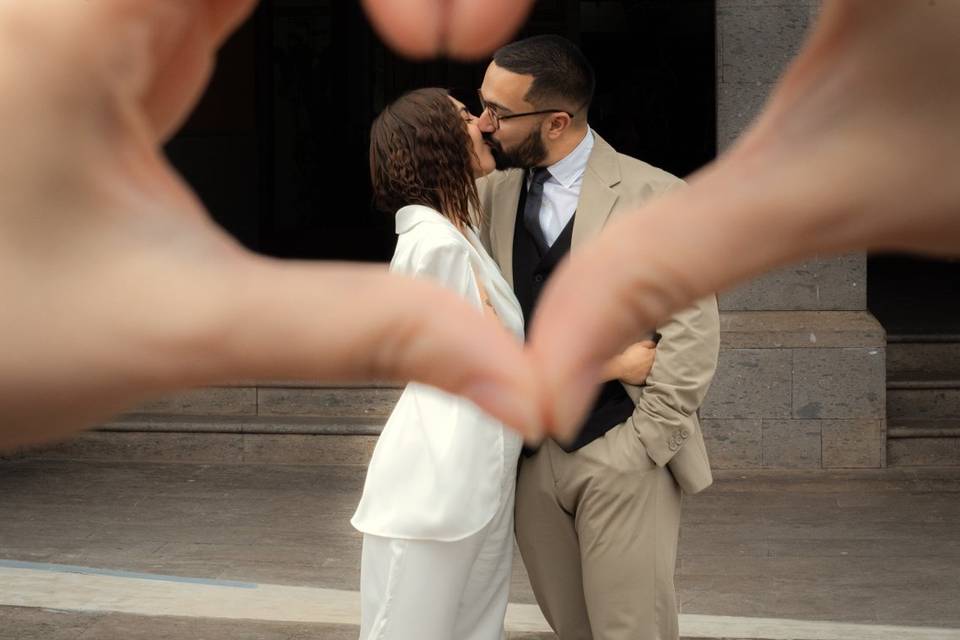 Boda Civil-Recién casados