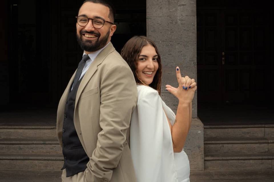 Boda Civil-Recién casados