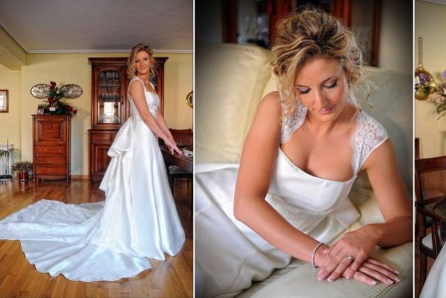 Foto estudio de la novia