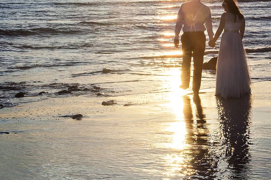 Postboda en la playa