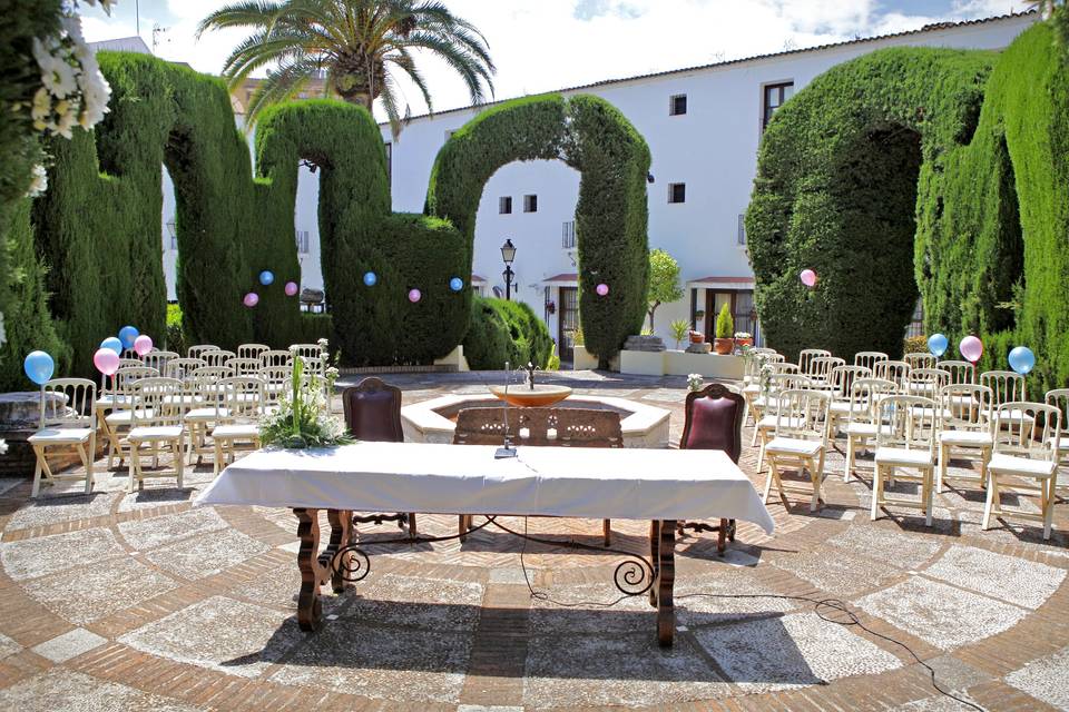 Boda Civil en los jardines