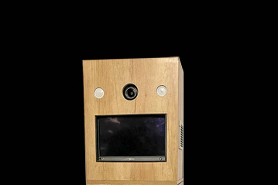 Fotomatón de madera