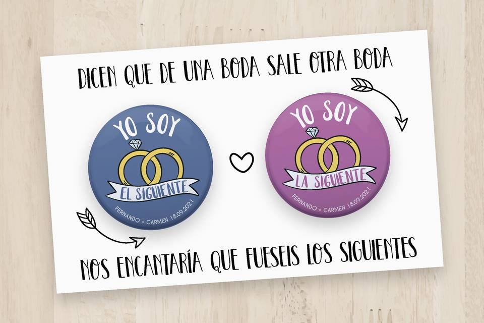 Chapas para los siguientes