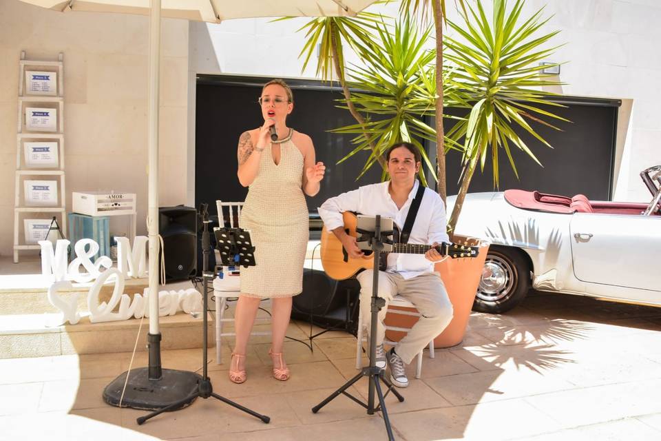 Dueto acústico en boda