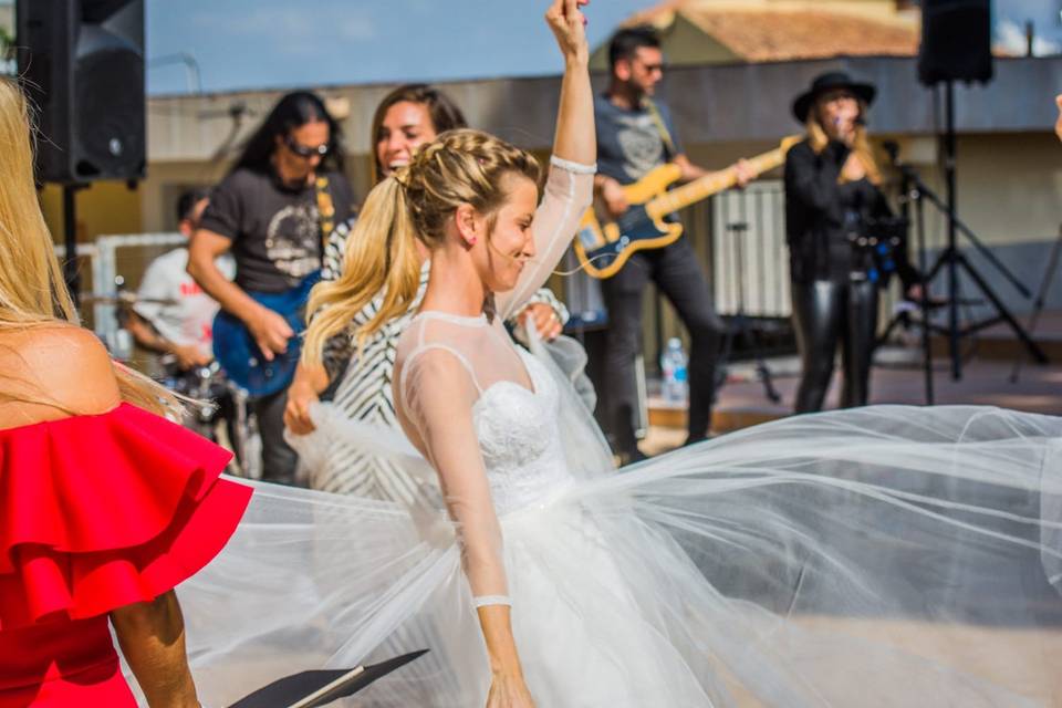 Boda con banda rock funk