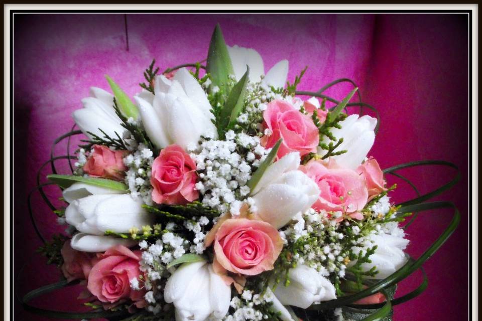 Bouquet Calas y Rosas