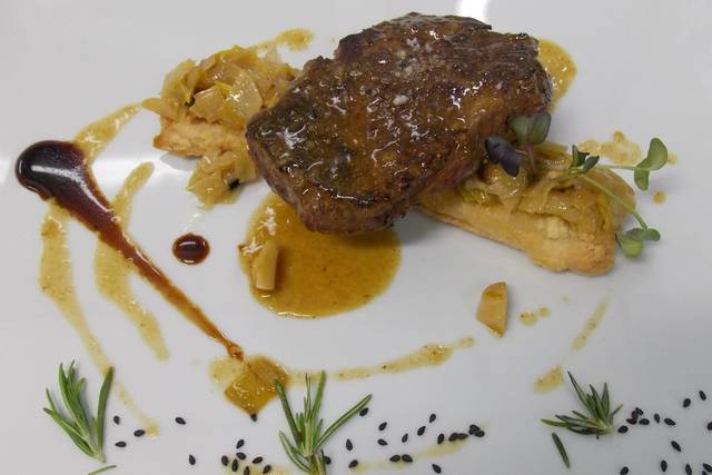 Solomillo con salsa de foie