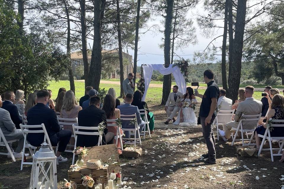 Ceremonia en el bosque