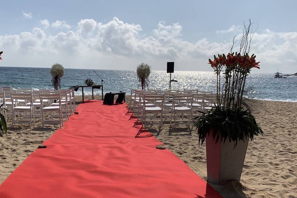 Ceremonia en la playa