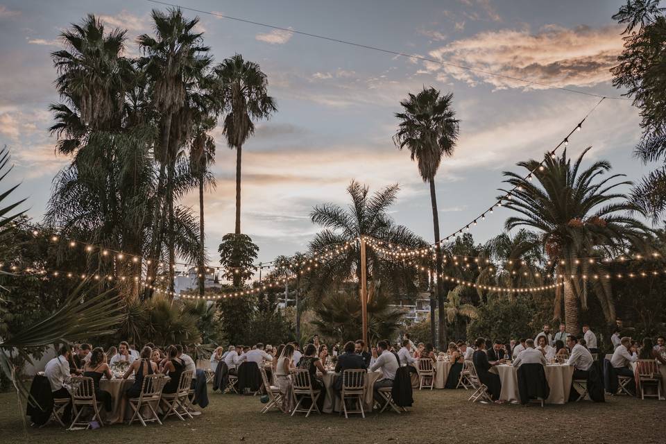 Boda en el jardín