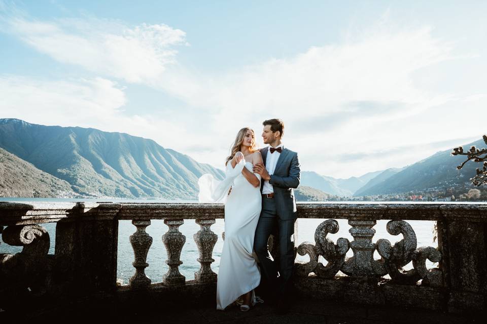 Recien casados Lake como