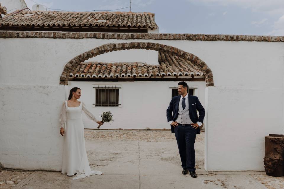 Novios en entrada arcs