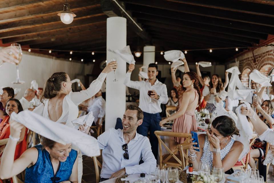 Brindis de los novios