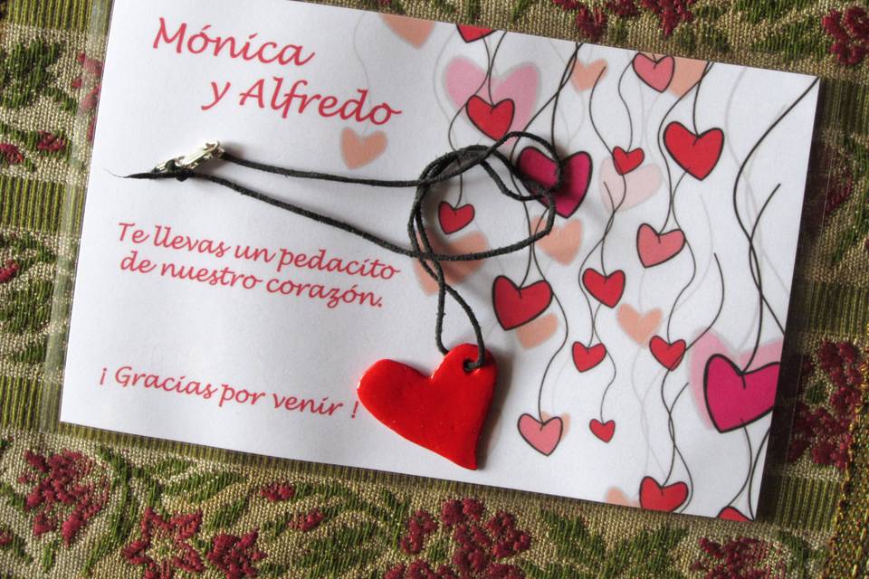 Tarjeta personalizada + colgante