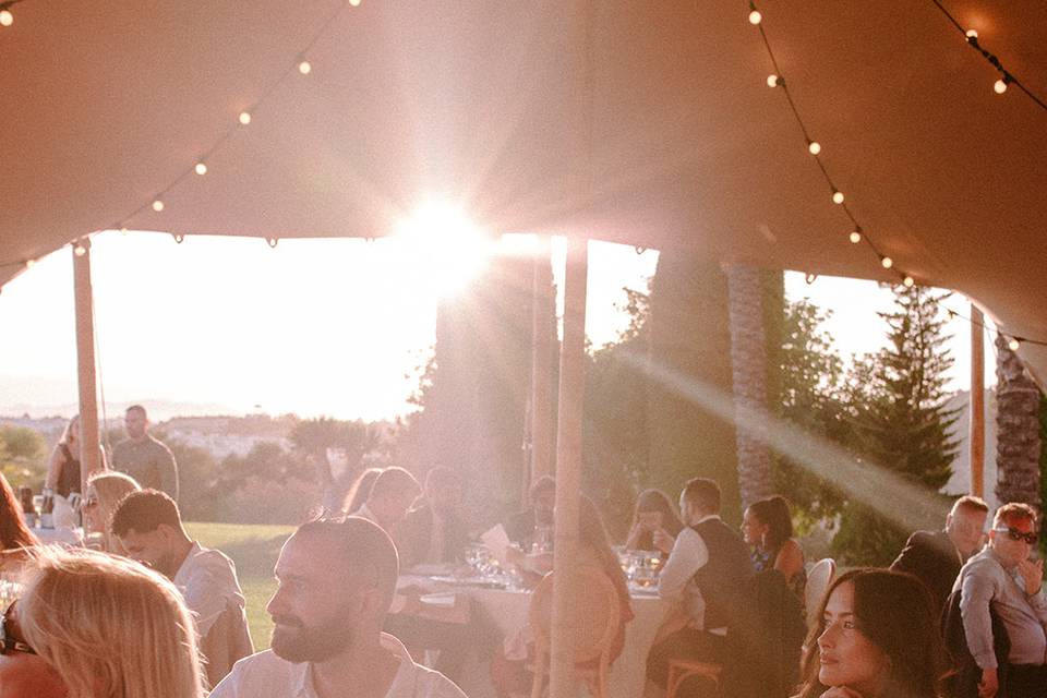 Invitados en la cena
