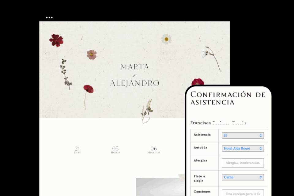 La web de Marta y Alejandro