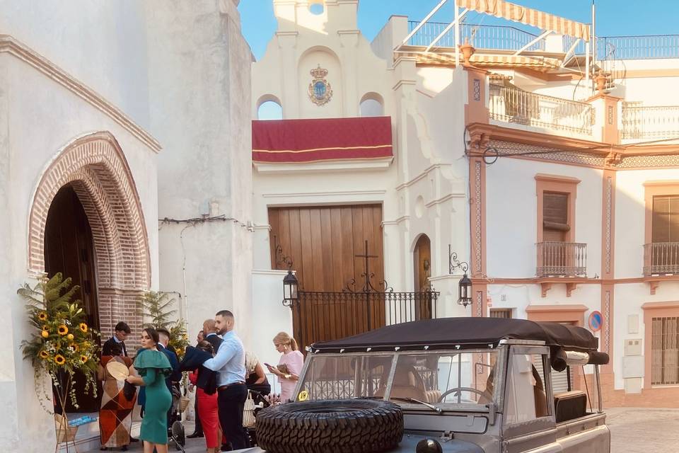 A punto de salir los novios