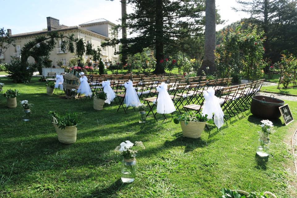 Ceremonia en el jardín