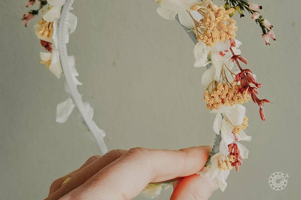 Diademas de flores niña