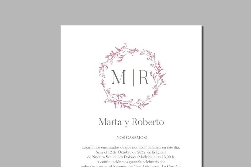 Invitación boda