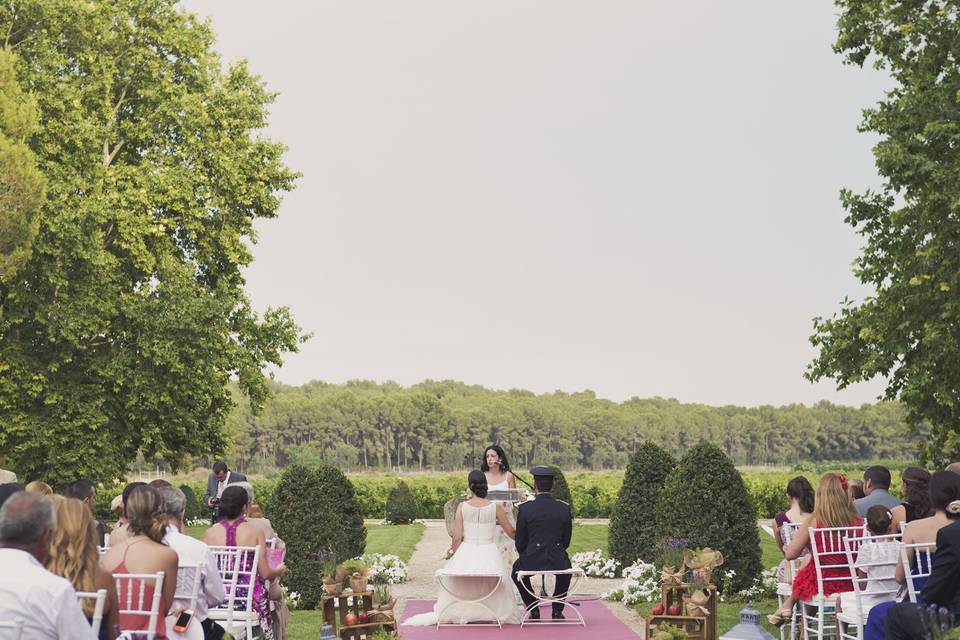 Boda en jardín