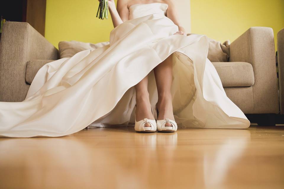 Preparativos de la novia