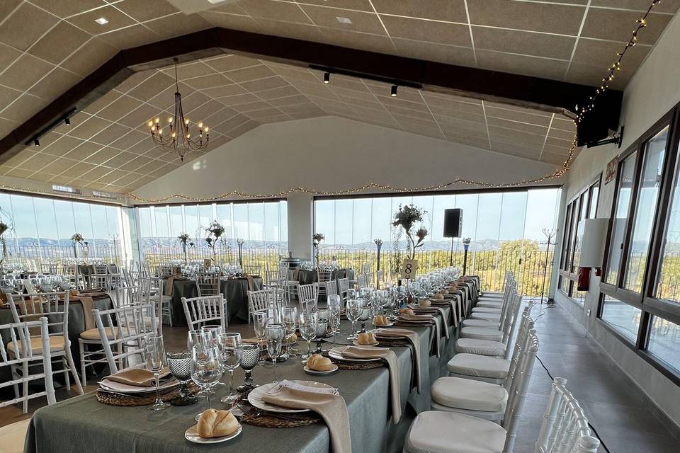 Decoración mesa boda