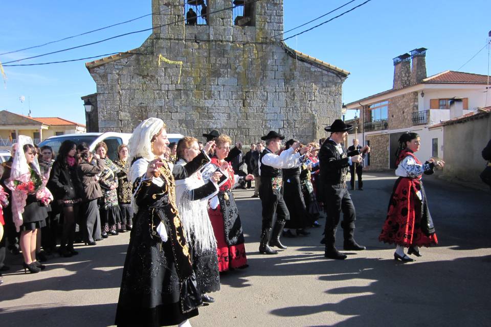 En una procesión