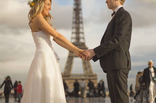 Novios en parís