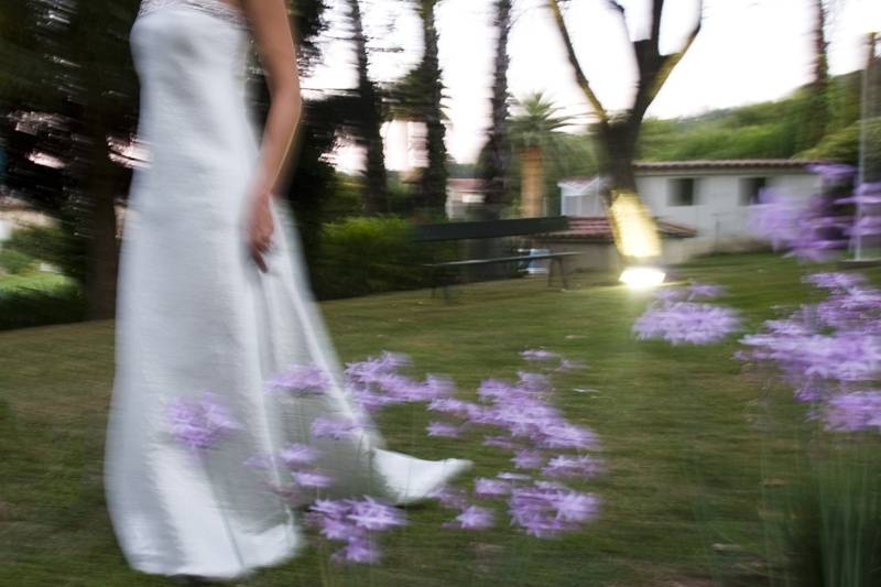 En el jardín de la ceremonia