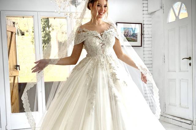 Vestido de novia romántico