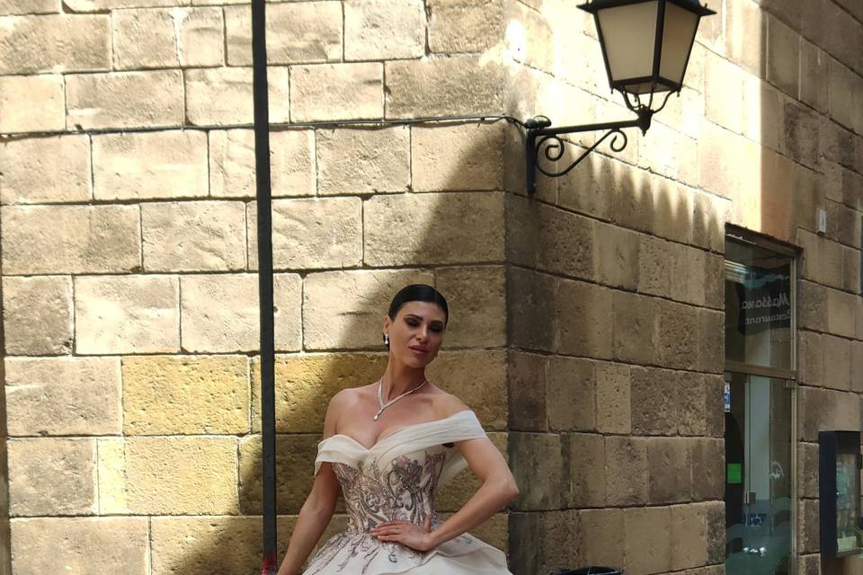 Vestido novia princesa
