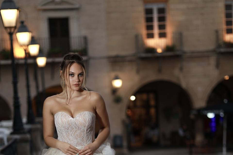 Vestido novia corto