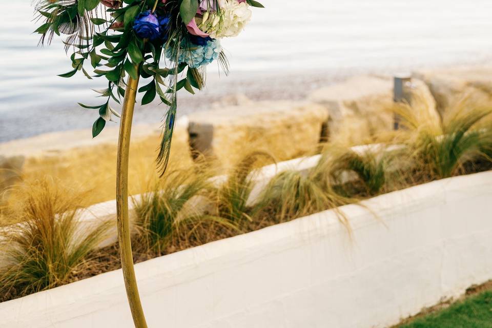 Detalles arco boda