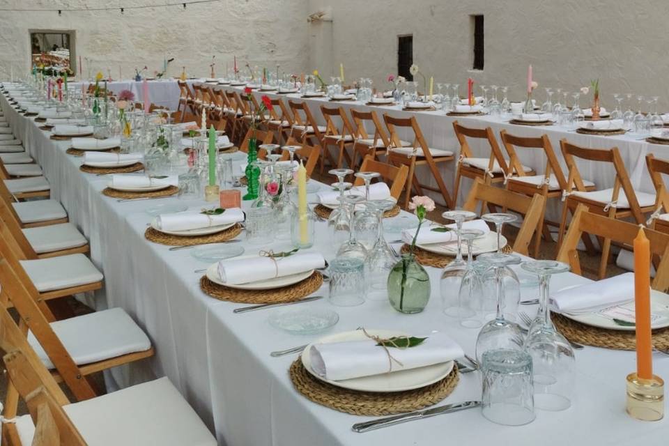Decoración mesas