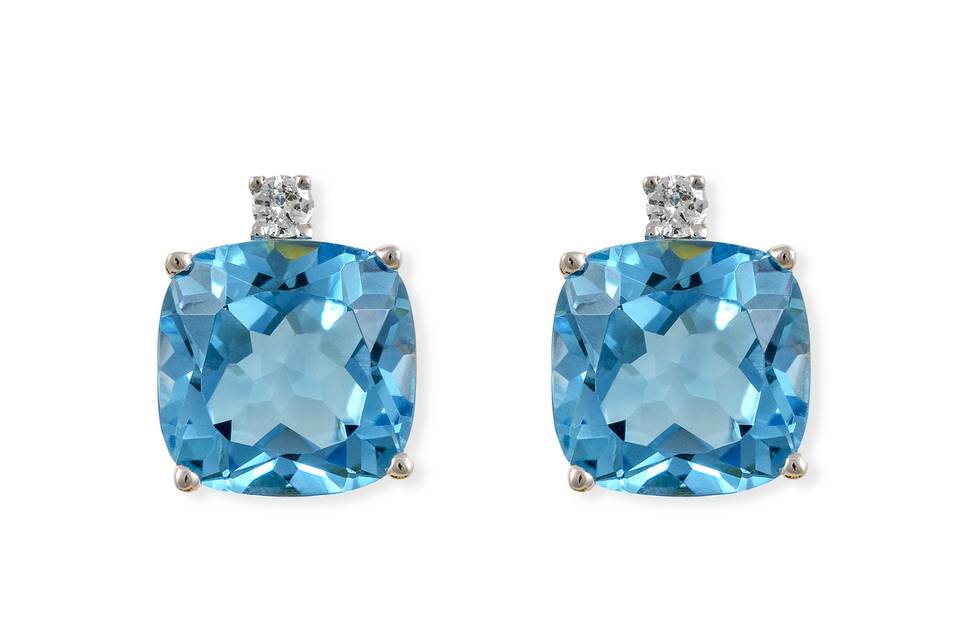 Diamantes topacio azul