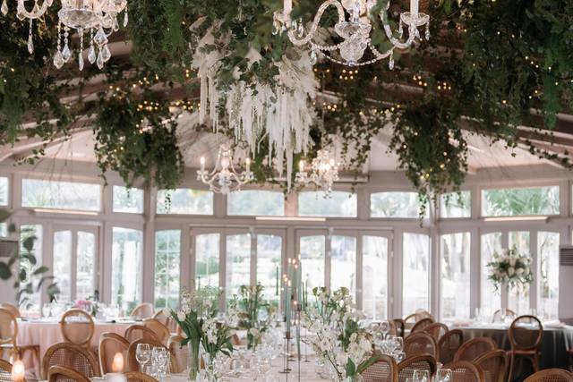 Decoración de bodas en jardín - Palacio de Avilés