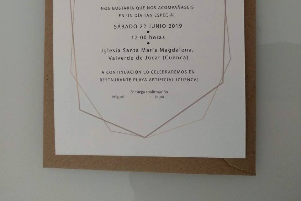 Invitación de boda