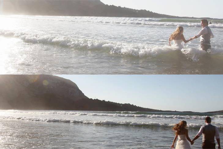 Postboda en la playa