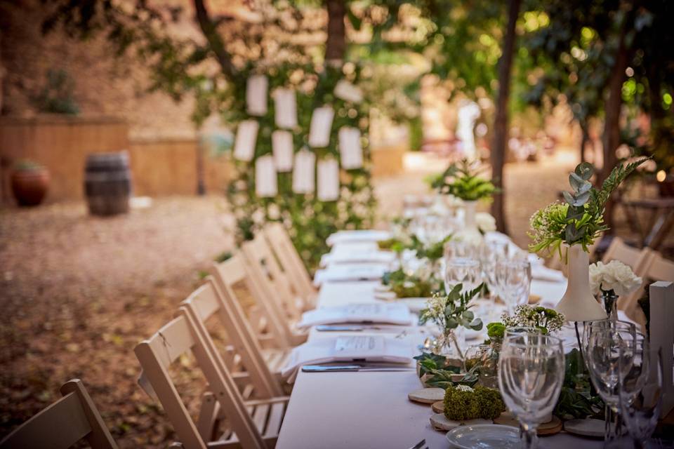 Banquete jardín